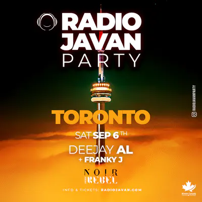 Radio Javan Party Toronto, September 2025, featuring Deejay AL and Franky J